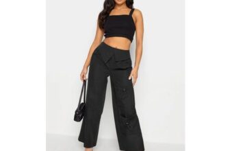 PixieGirl Petite Fold over Waist Cargo Trousers