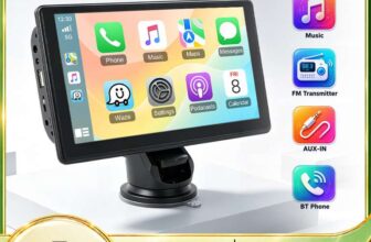 Podofo 7 Wireless Carplay Android Auto Portable Digital Dashboard, Smart Player With Voice Control, New customer – By Podofo UK