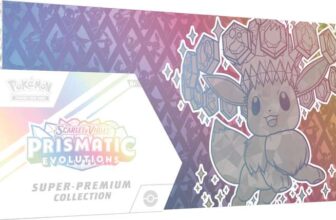 Pokémon TCG: Scarlet & Violet – Prismatic Evolutions Super-Premium Collection (1 Full-Art Foil, Eevee Deck Box, x15 Packs) – Invite Only