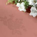 Polyester Rose Design Napkins-Pink-41 x 41cm – Free Delivery