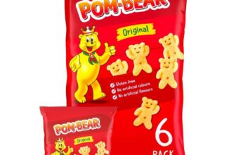 Pom Bear Original Potato Snacks Multipack 6 Bags £1.42 S&S