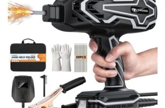 Portable 220V Handheld Arc Welder for 3/32-1/8 in Rods