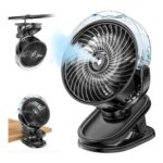 Portable Misting Clip on Fan,