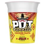 Pot Noodle Chicken Fajita Snack Pot instant vegan snack quick to make noodles 12x 90 g