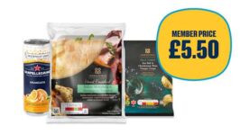 Premium Meal Deal E.g. Korean Chicken Sando, Co-op Irresistible Mortadella & Mascarpone Focaccia with a drink and snack – Members Price