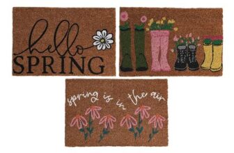Printed Coir Door Mat Spring