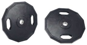 Pro Fitness Olympic Rubber Weight Plates 2 x 20kg 3x nectar points