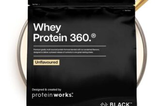 Protein Works Whey Protein 360 – Black, Unflavoured, 600g