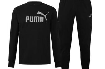 Puma Mens Leisurewear Long Fleece Full Tracksuit