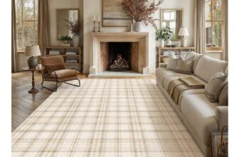 PureCozy Beige Washable Living Room Rug 200x300cm