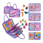 Qizfun Mermaid Busy Board and Book for Toddlers