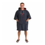 Quick Dry Microfibre Changing Poncho – Grey/Red