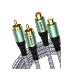 RAWAUX 2 RCA Extension Cable 1m, Male to Female