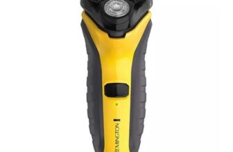 REMINGTON PR1855 Wet & Dry Stubble Rotary Shaver – Yellow & Black