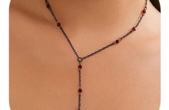 RadiVibe Black Gothic Lariat Necklace Blood Drop Vampire Costume