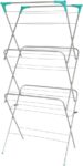 Ram 3 Tier Deluxe Airer Foldable Heavy Duty Clothes Airer With 4 CORNER HOOKS And Sock Dryer 14M Airing Capacity