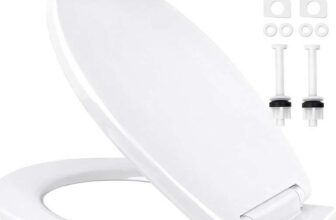 Ram White Soft Close Toilet Seat with Quick Release for Easy Clean – White