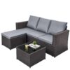 Rattanstar 4 Seater Garden Furniture Set, Outdoor High-Back Sofa Set – All-Weather Patio Furniture – Sold By Rattan Star/FBA