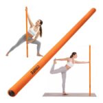Rawaild 5ft Steel Mobility Yoga Stick Adjustable for Stretching