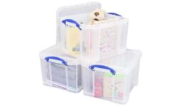 Really Useful Clear Boxes – 3 x 35 Litres