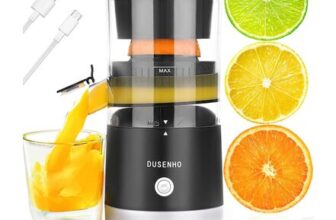 Rechargeable Electric Citrus Juicer with USB, Cleaning Brush, Portable