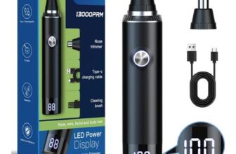 Rechargeable Nose Hair Trimmer for Men and Women, IPX7 Waterproof