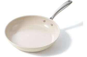 Redchef 24cm Ceramic Non-Stick Fry Pan with Stay-Cool Handle Beige