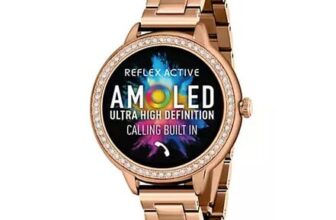 Reflex Active Series 41 Stone Set Rose Gold Bracelet Amoled Smart Calling Watch
