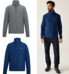 Regatta Mens Thompson Marl Half Zip Fleece Iceberg Grey / or Blue Free Delivery with Free Sign Up – w/Code