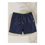 Regatta Navy Sharp Green Skander Swim Shorts (3-8 Years)