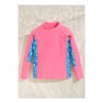 Regatta Pink Lemonade Sonic Blue Floral Hoku II UPF 30 Rash Vest (3-13 Years)