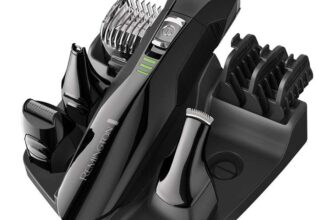 Remington All-in-One Grooming Kit Beard Trimmer (4 Attachments, Stainless Steel Blades, Cordless), PG6020