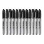 Requisite Needs 12-Pack Smudge-Resistant Fine Point Black Markers