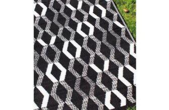 Rico Outdoor Vertical Zig Zags UV Resistant Outdoor Rug 170cm X 120cm