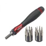 Rolson 28286 15 Pc Ratchet Precision Screwdriver & Bit Set
