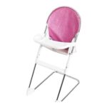 Roma Dolls Foldable High Chair with Tray, Bear Print, 28-42cm