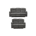 Roma Leather Recliner Sofa Set