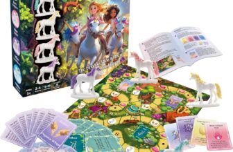 Roo Games Unicorn Stables Board Game, Ages 5, 2-4 Players, Race and Collect Adventure