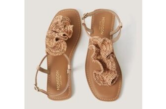 Rosa Raffia Leather Sandals Natural