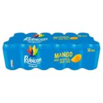 Rubicon 18 Pack Sparkling Mango Flavoured Fizzy Drink with Real Fruit Juice, 330ML – Sold & Shipped by Morrisons
