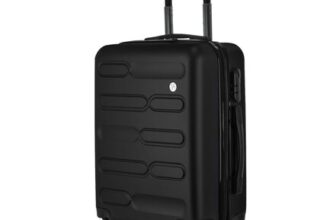 SA Products 34L Carry-on Cabin Hard-Shell 4-Wheel 55x40x20 Black