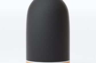 SALUBRITO Ceramic Essential Oil Diffuser, Black, 100ml Ultrasonic Aromatherapy Diffuser for Home, Office, Scented Oil Diffuser with Warm Night Light & Timer Setting, Cool Mist, Quiet Operation
