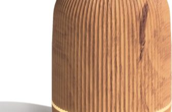 SALUBRITO Essential Oil Diffuser, 100ml Ultrasonic Aroma Diffuser for Essential Oil with Auto Shut-Off, 7 Colour LED Lights, Cool Mist Humidifier for Home, Office, Bedroom, Wood Grain
