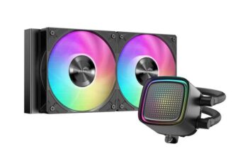 SAMA L50 240mm ARGB Liquid CPU Cooler, Infinity Mirror, Intel/AMD, Black. Sold by SAMA Offical Store / FBA
