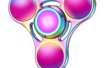 SCIONE Fidget Spinner Stainless Steel High-Speed Removable Bearing Caps