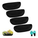 SIMDAO 4-Pack 30-Inch Hanging Basket Liners, Black Felt