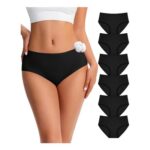 SIMIYA Black Cotton Womens Underwear Multipack