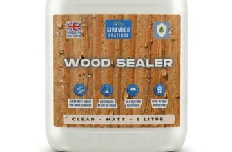 SIRAMICO COATINGS Wood Sealer I 5 Litres I Clear Waterproof Wood Treatment