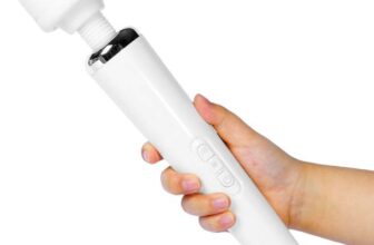 SJKMIR Portable Cordless Back Massager for Full Body Pain Relief with 20 Modes & 8 Speeds
