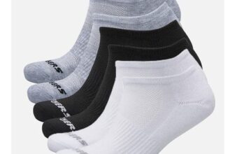 SKECHERS Six Pack No Show Socks White/Black/Grey